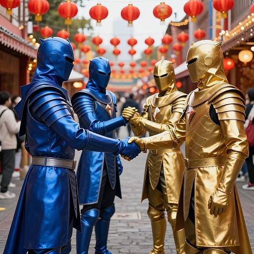 Armored Figures United at Carnival