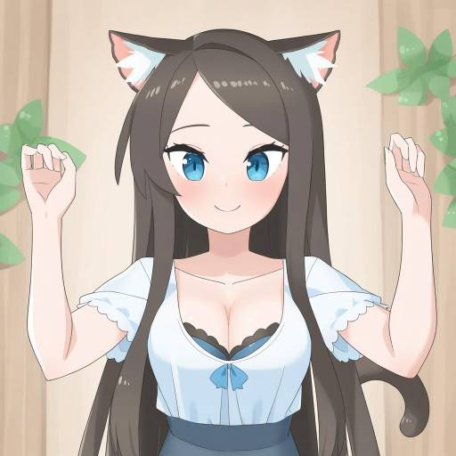 Illustration of Aina (mao lian), original in the style of Akitokage