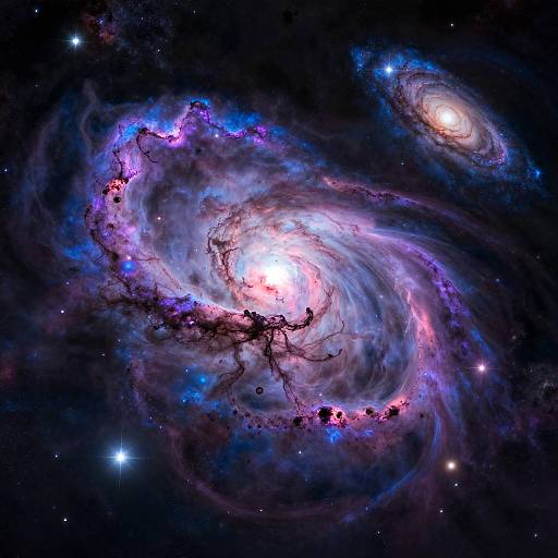 Vibrant Cosmic Nebula in Deep Space