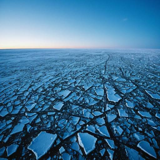 Icy Arctic Tundra at Dawn