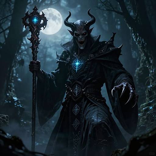 Sinister Dark Demon Lord Fantasy Art
