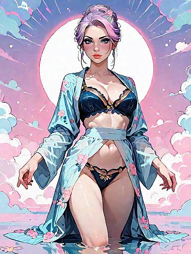 Dark Fantasy Lingerie in Night Mist