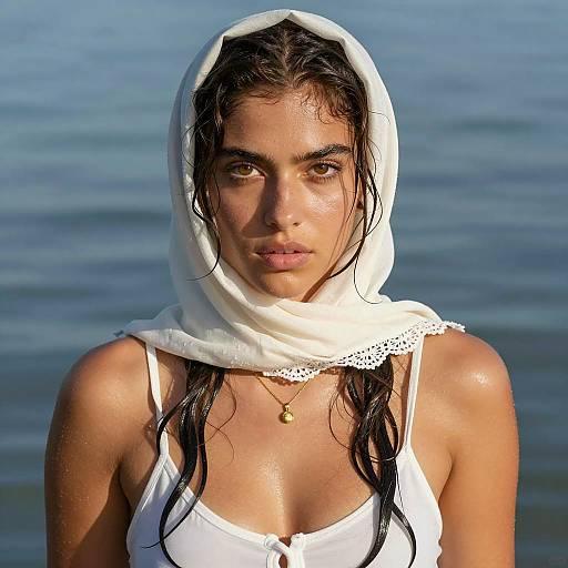 Intense Portrait of a Young Woman