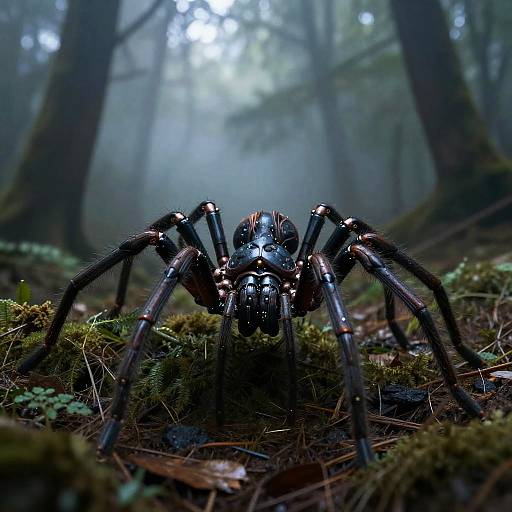 Hyper-Realistic Humanoid Spider Creature