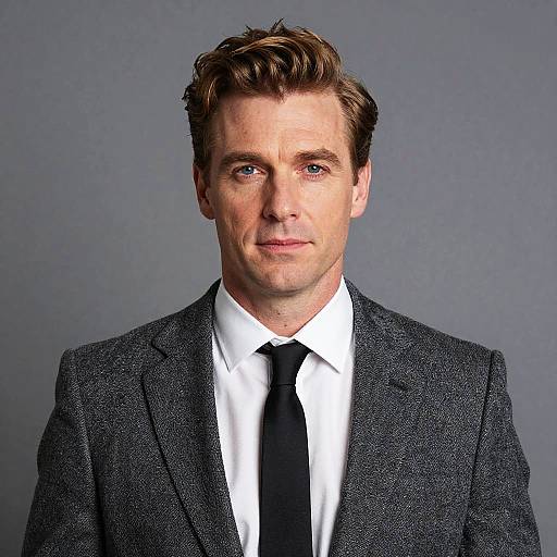 Confident man in suit and tie