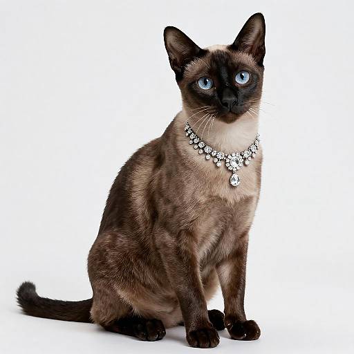 Opulent Portrait of a Singapura Cat