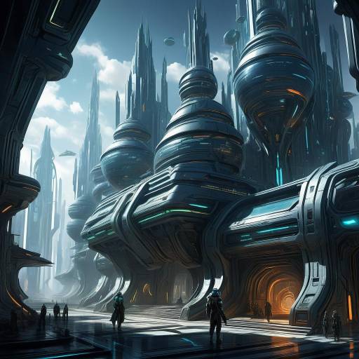 Epic Futuristic Architecture Concept Art