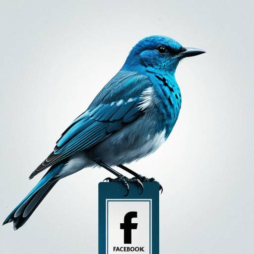 Blue Bird Inspired by Facebook Logo