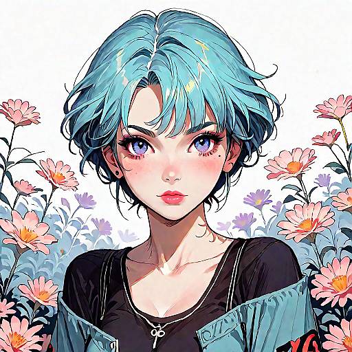 Anime Solo Girl Portrait