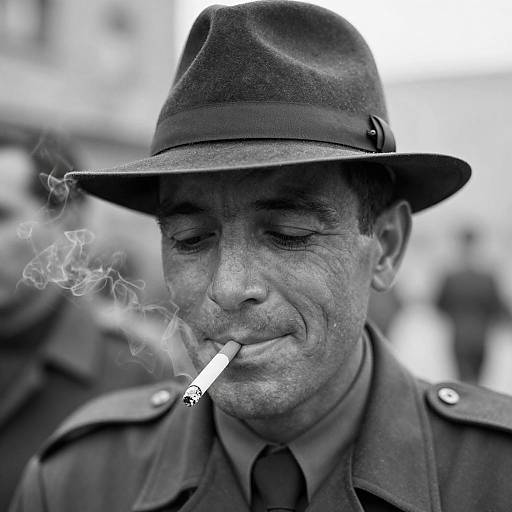 Melancholic Portrait of a Man in Uniform