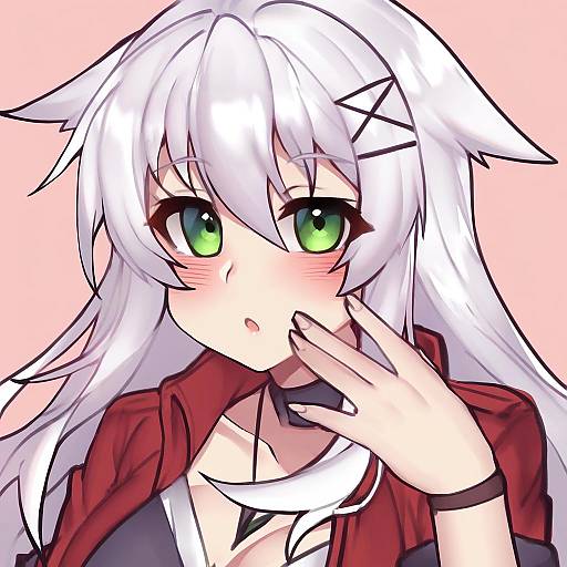 Illustration of Anceril sacred, shirokami project in the style of Osiimi