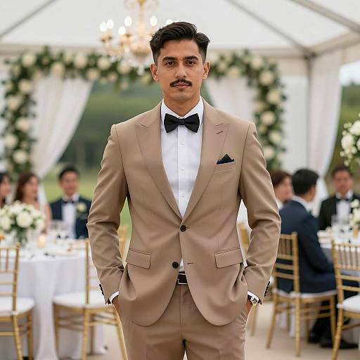 Elegant Wedding Reception Portrait