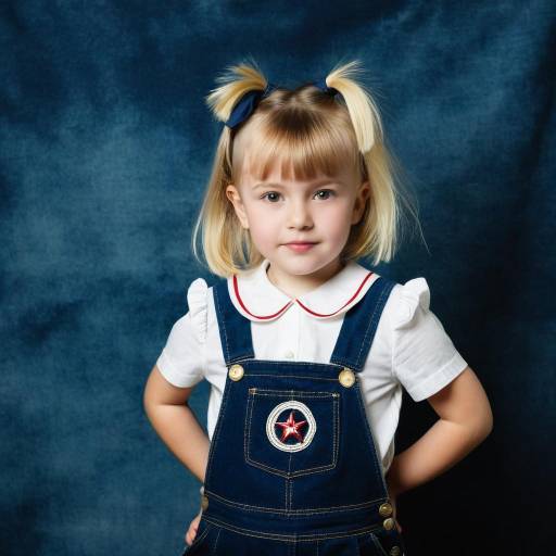 Charming Toddler Girl in Vintage Sailor Outfit