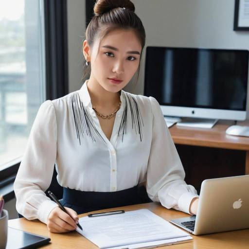 Realistic Solo Portrait of an Office Girl