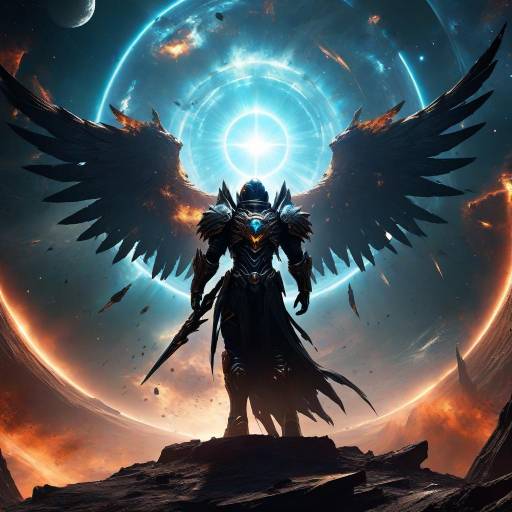 Cosmic Void: Fallen Angel Wallpaper