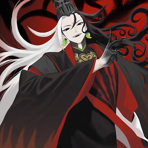 Illustration of Ashiya douman (third ascension) (fate), fate/grand order in the style of Hiramedousa