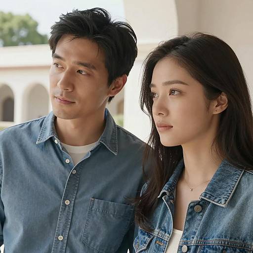 Couple in Daylight Near Arches