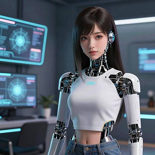 Charming AI Girlfriend Digital Avatar