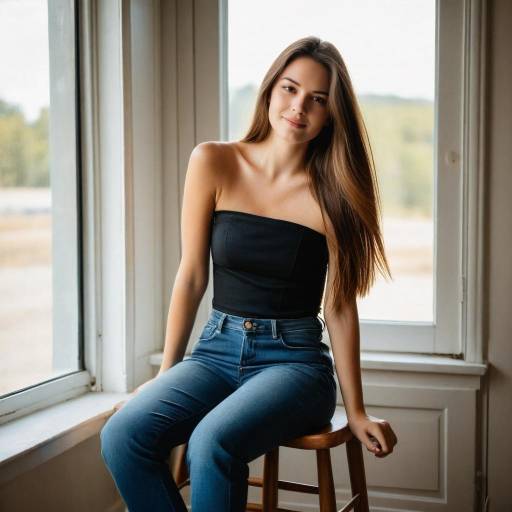 Young Woman Sitting by Window