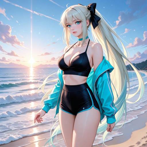 Morgan Le Fay at the Beach