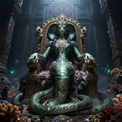 Serpent Empress in Sunken Labyrinth