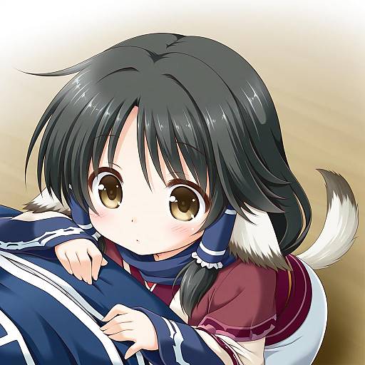 Illustration of Aruruu, utawarerumono in the style of Kadose ara