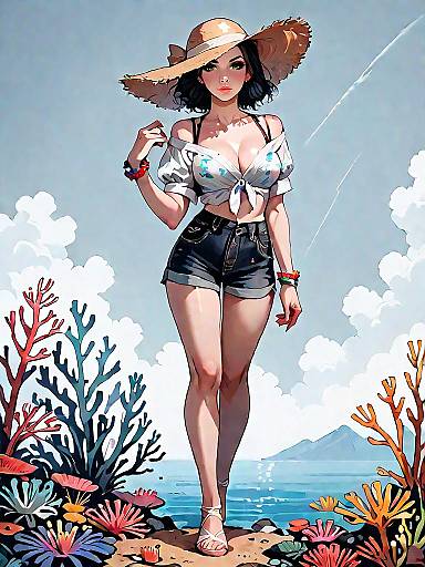 Bohemian Woman in Casual Style