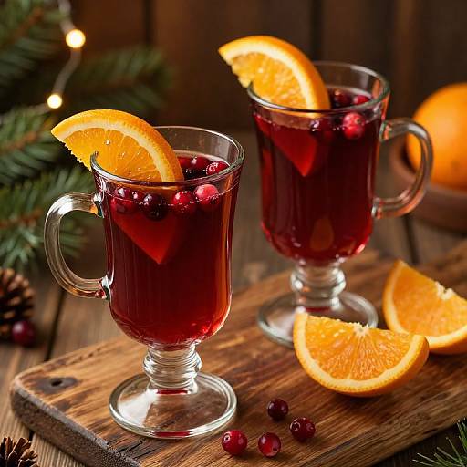 Cozy Christmas Mulled Wine Scene