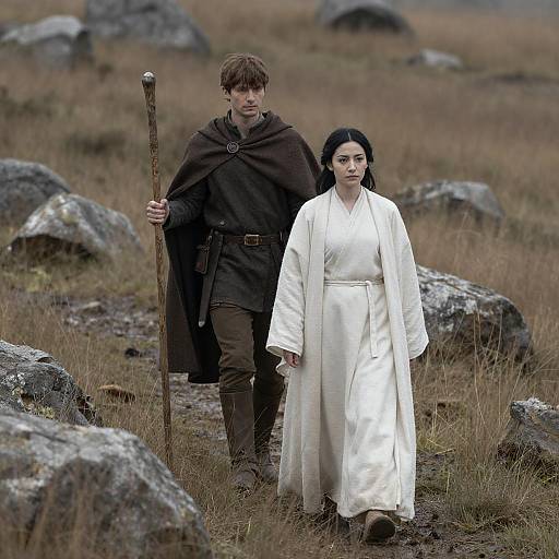 Enchanted Journey in Grassy Field