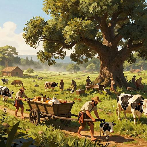 DnD Peasant Farm Roleplay Scene