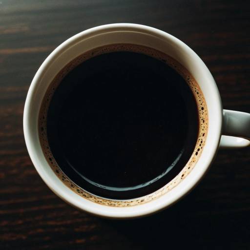 Close-Up of Black Coffee in White Cup