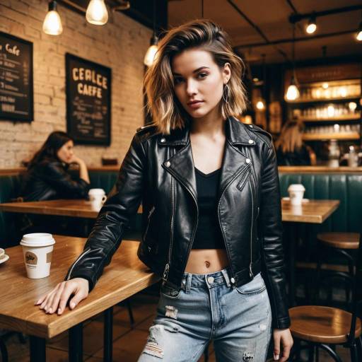 Chic French Crop in Urban Café Style