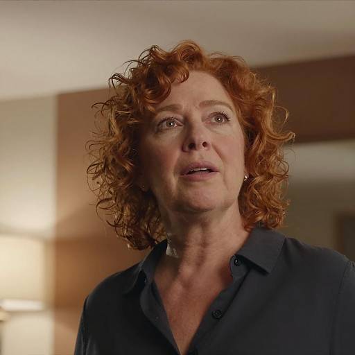 Warm Portrait of a Middle-Aged Woman