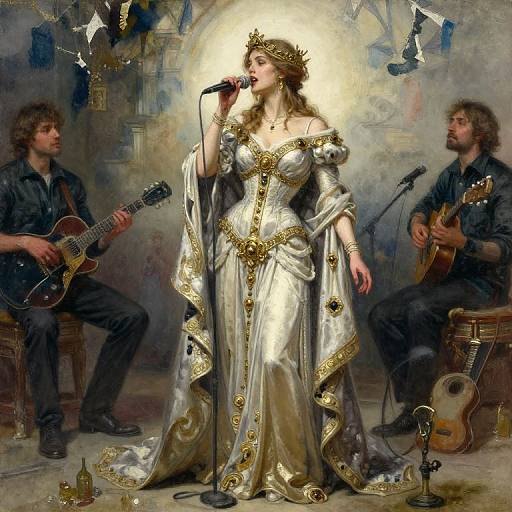 Ultra-Realistic Fantasy Female Singer