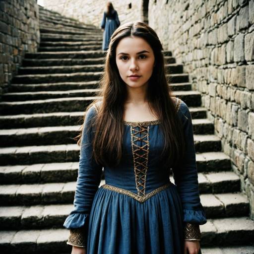 Realistic Portrait of a Medieval French Woman