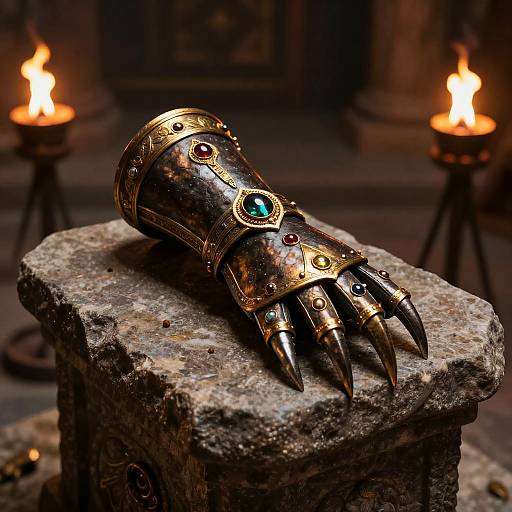 Ancient Warrior's Ornate Gauntlet