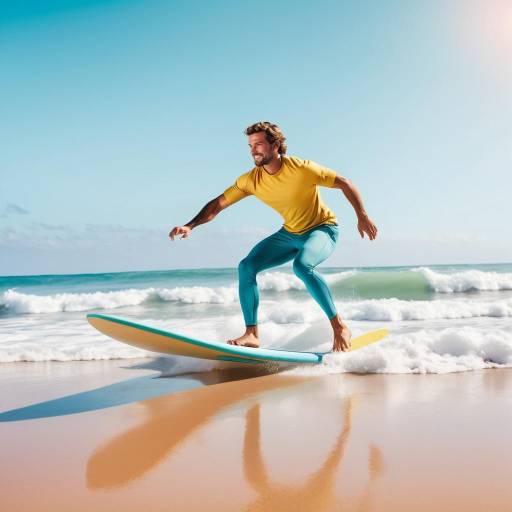 Midday Surfing Vibes in Pastel Elegance Midday Surfing Vibes in Pastel Elegance