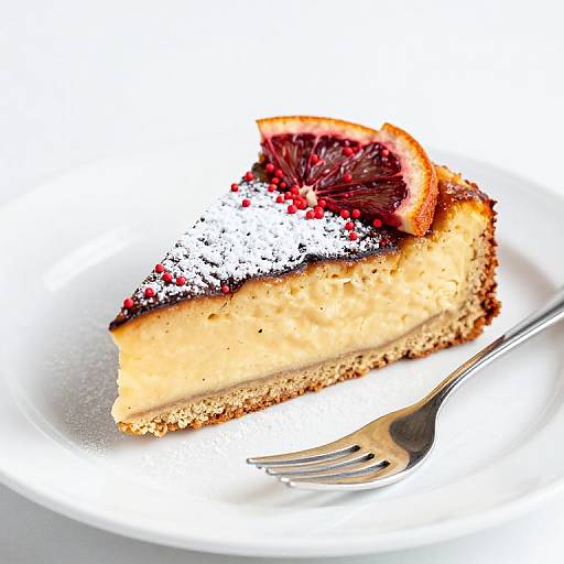 Slice of Vanilla and Blood Orange Coffee Cake