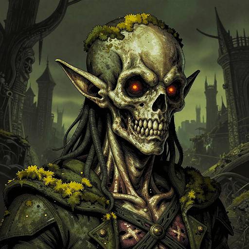 Creepy Elf-Zombie in Necropolis