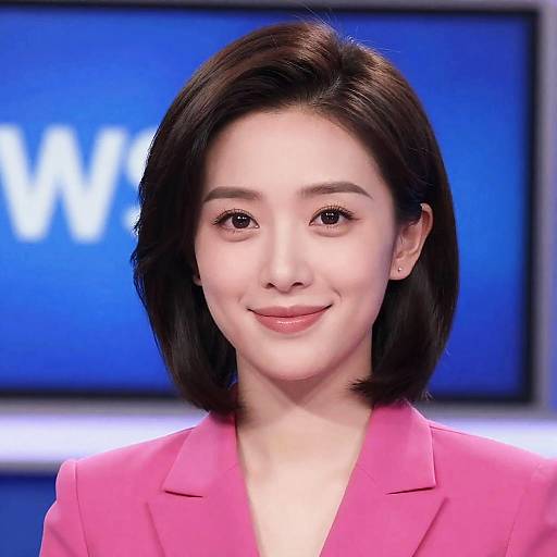 Photo-realistic News Show Caster