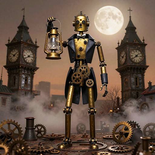 Mourning Clockwork Automaton at Dusk