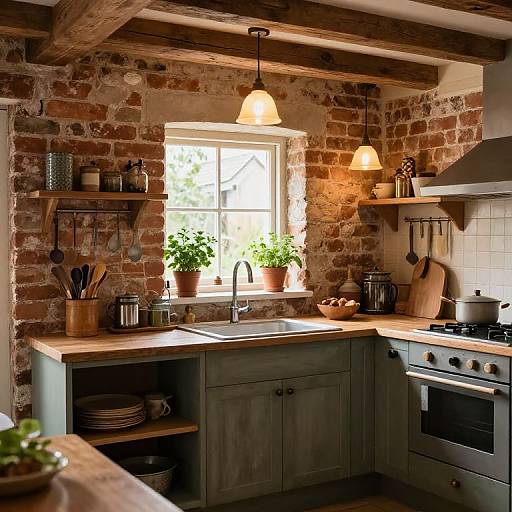 Cozy Rustic Farmhouse Kitchen Design