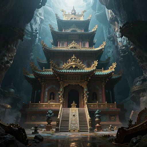 Ancient Temple in Abyssal Trench