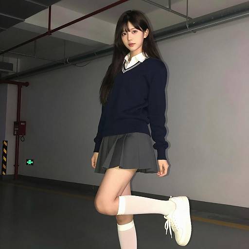 Young Woman in Industrial Setting