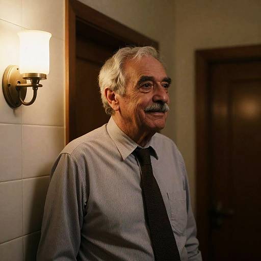 Warm Portrait of a Distinguished Man