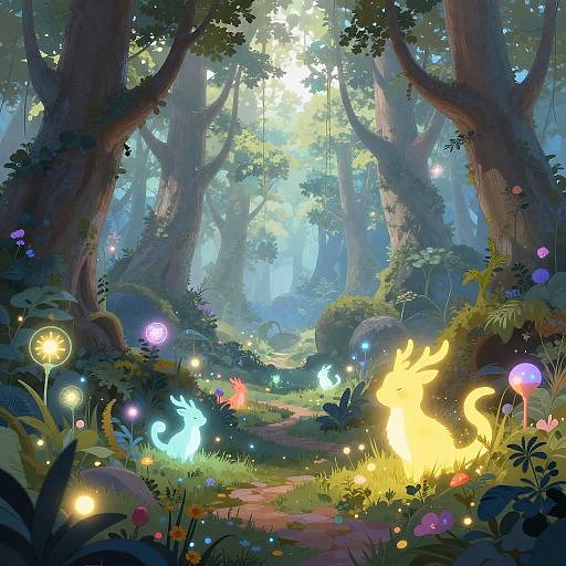 Enchanted Forest Fantasy Landscape