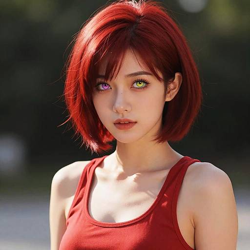 Colorful Pixie Cut Princess Portrait