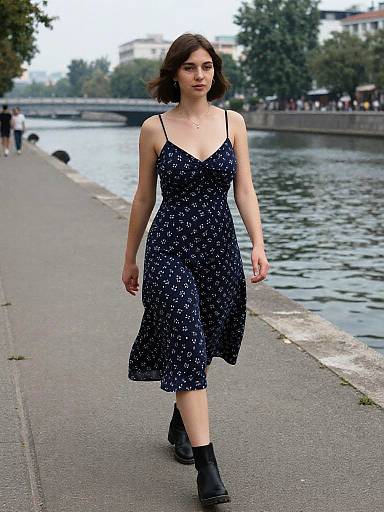 Bohemian Woman by Riverside in Analog Style