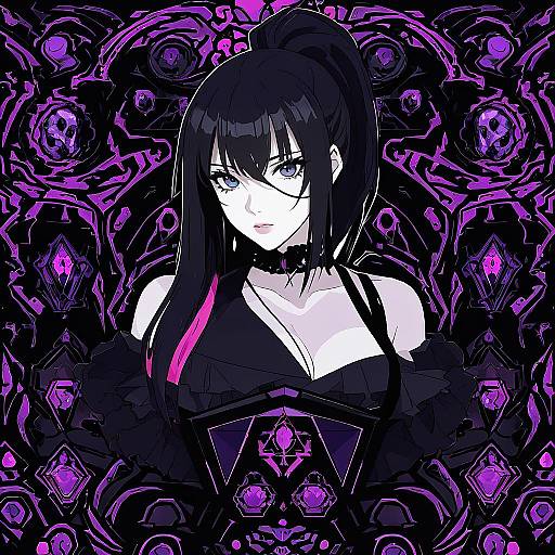 Illustration of Ashley graves, the coffin of andy and leyley in the style of Hanpetos