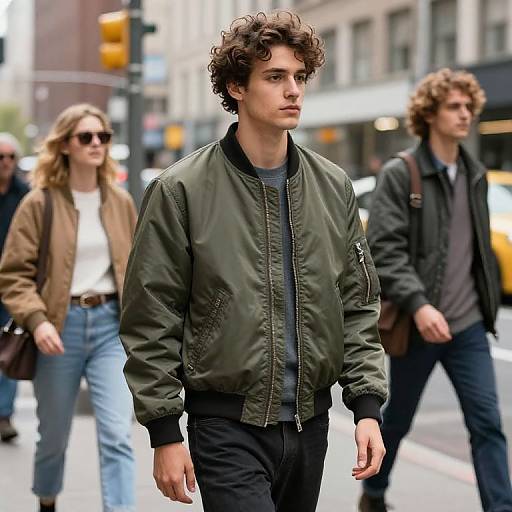 Trendy Bomber Jackets in Cityscape